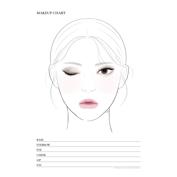 no02-2 face chart