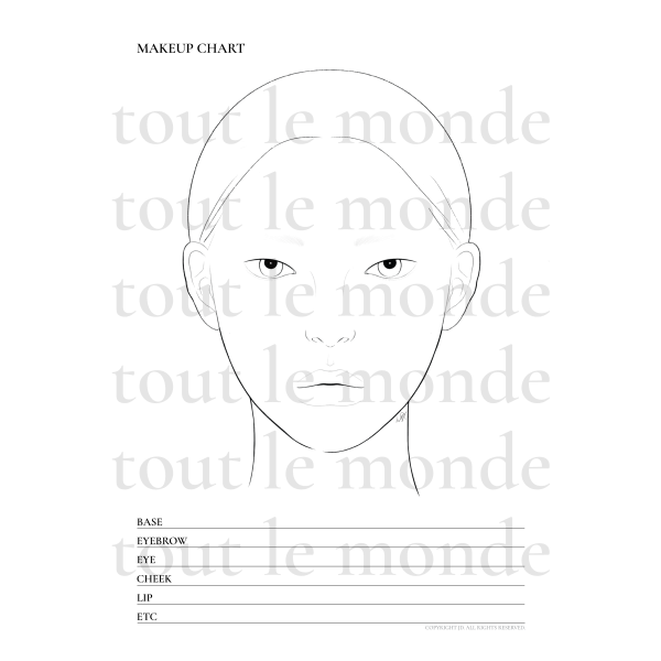 no02-1 face chart