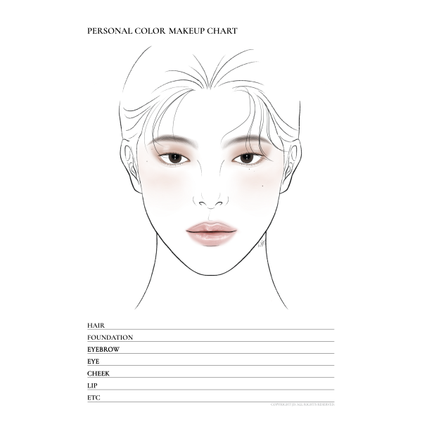 no01 personal color man face chart