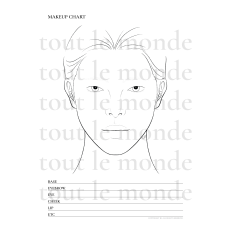 no01-1 man basic face chart